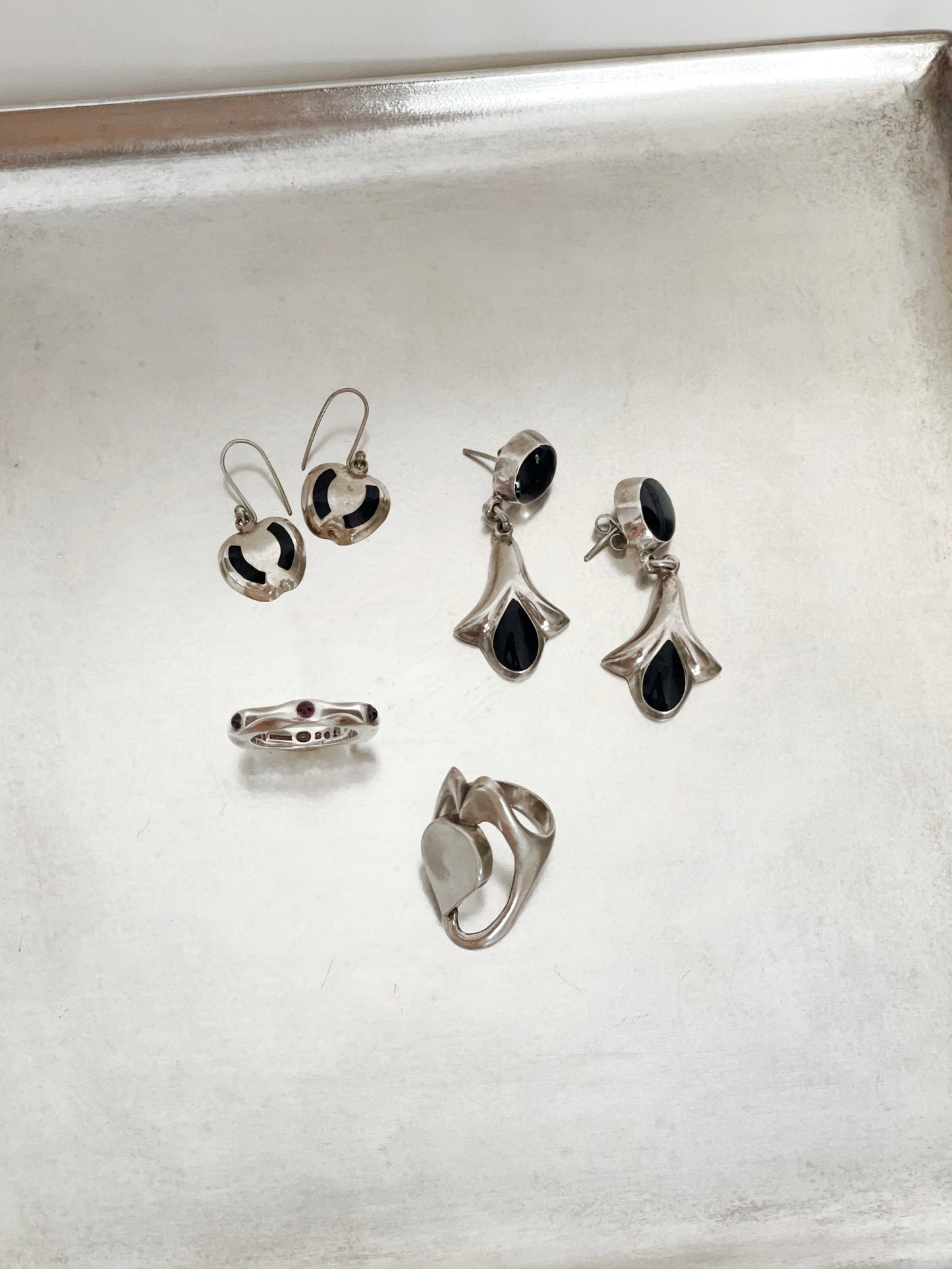 Georg Jensen sterling silver mirror ring 261