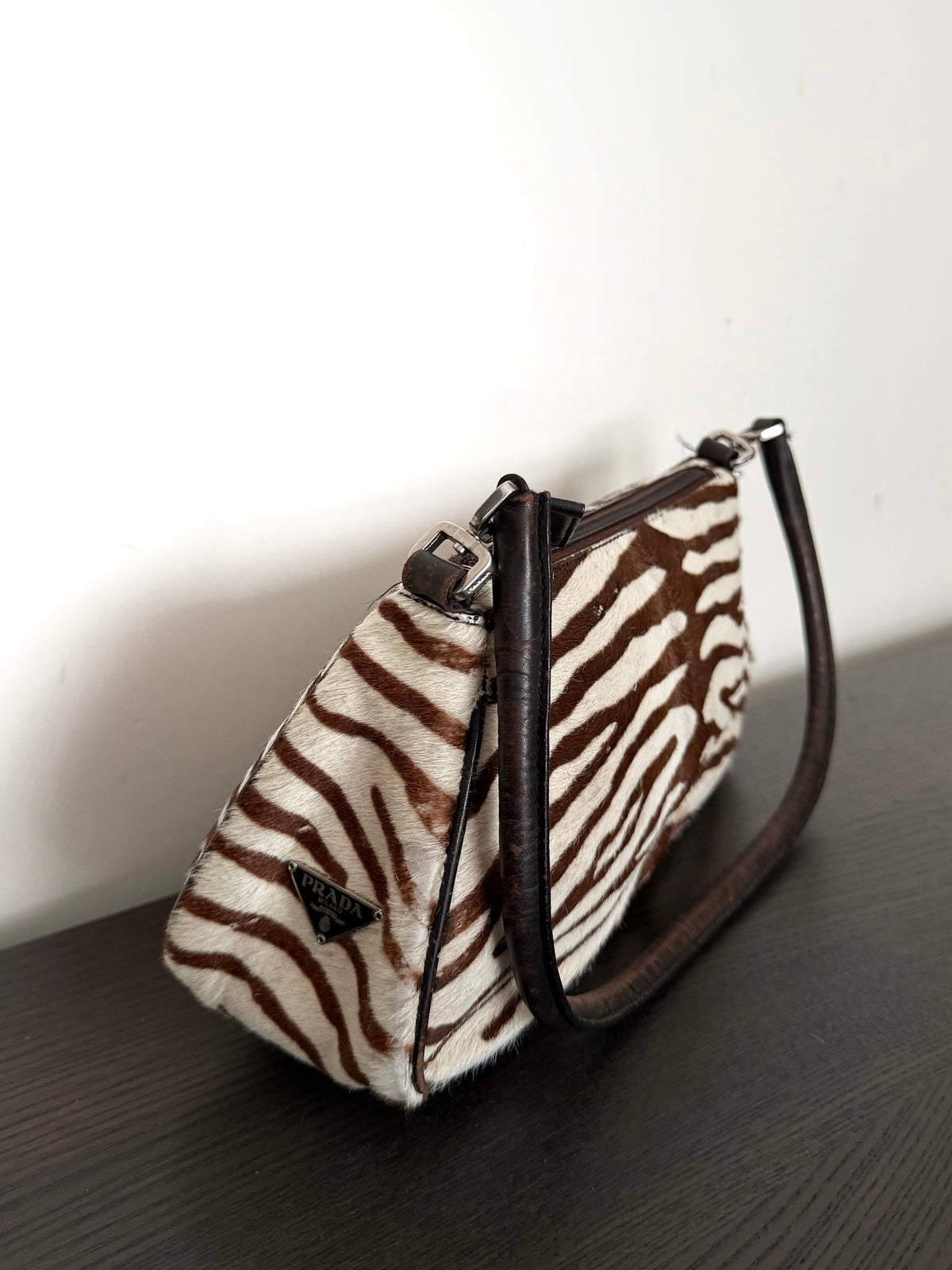 03. Prada zebra pony hair shoulder bag