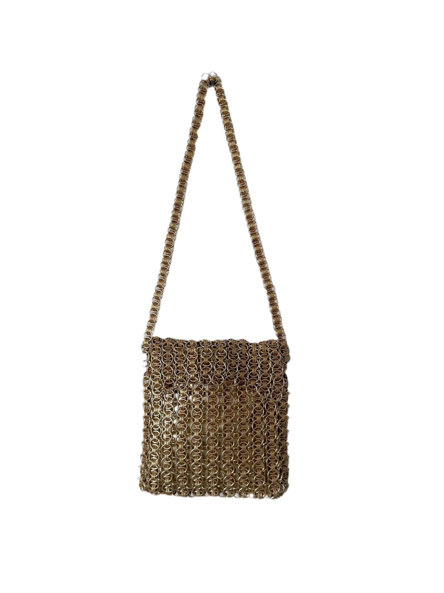 Walborg gold chainmail bag