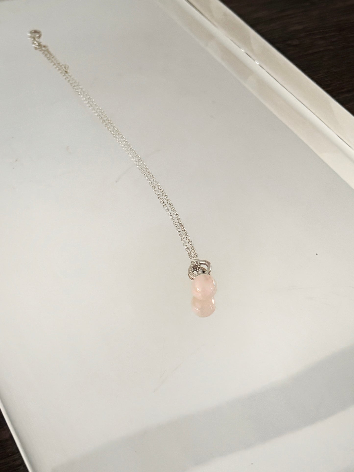 02. Tiffany & co. rose quartz necklace