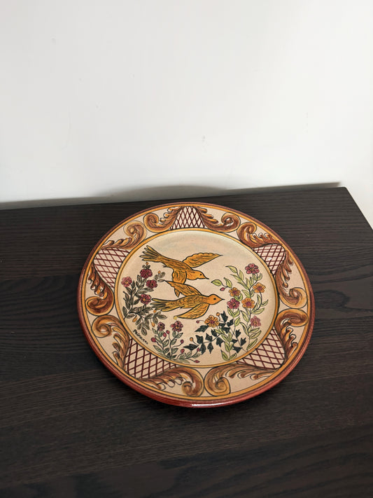 Handpainted decorative plate