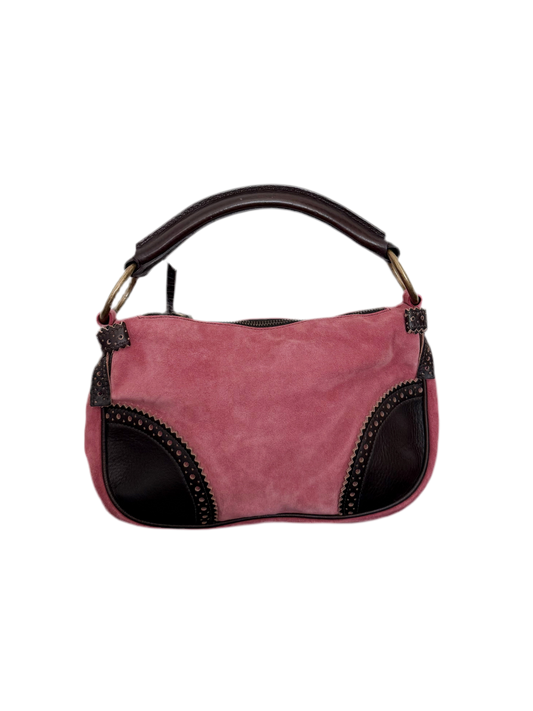 Miu Miu pink suede bag