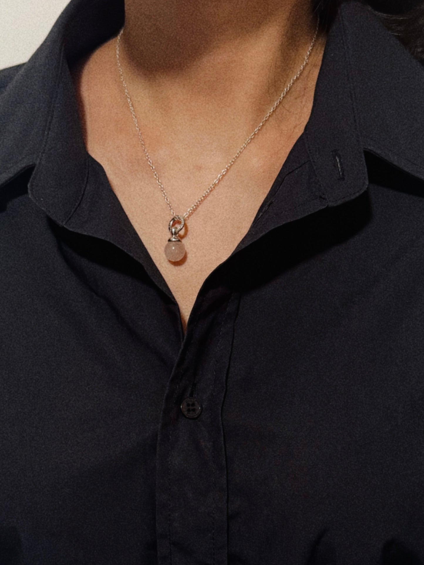 02. Tiffany & co. rose quartz necklace