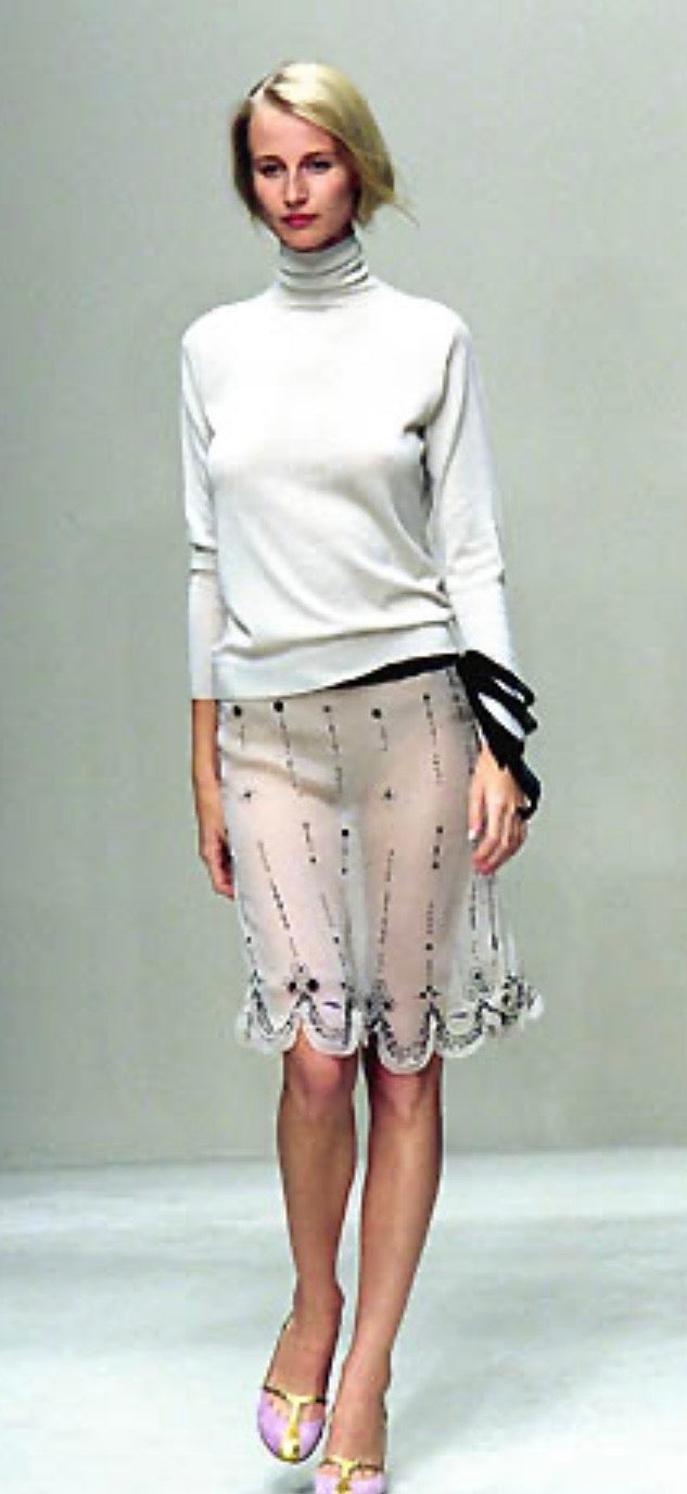03. Prada SS2000 ivory satin embellished bag
