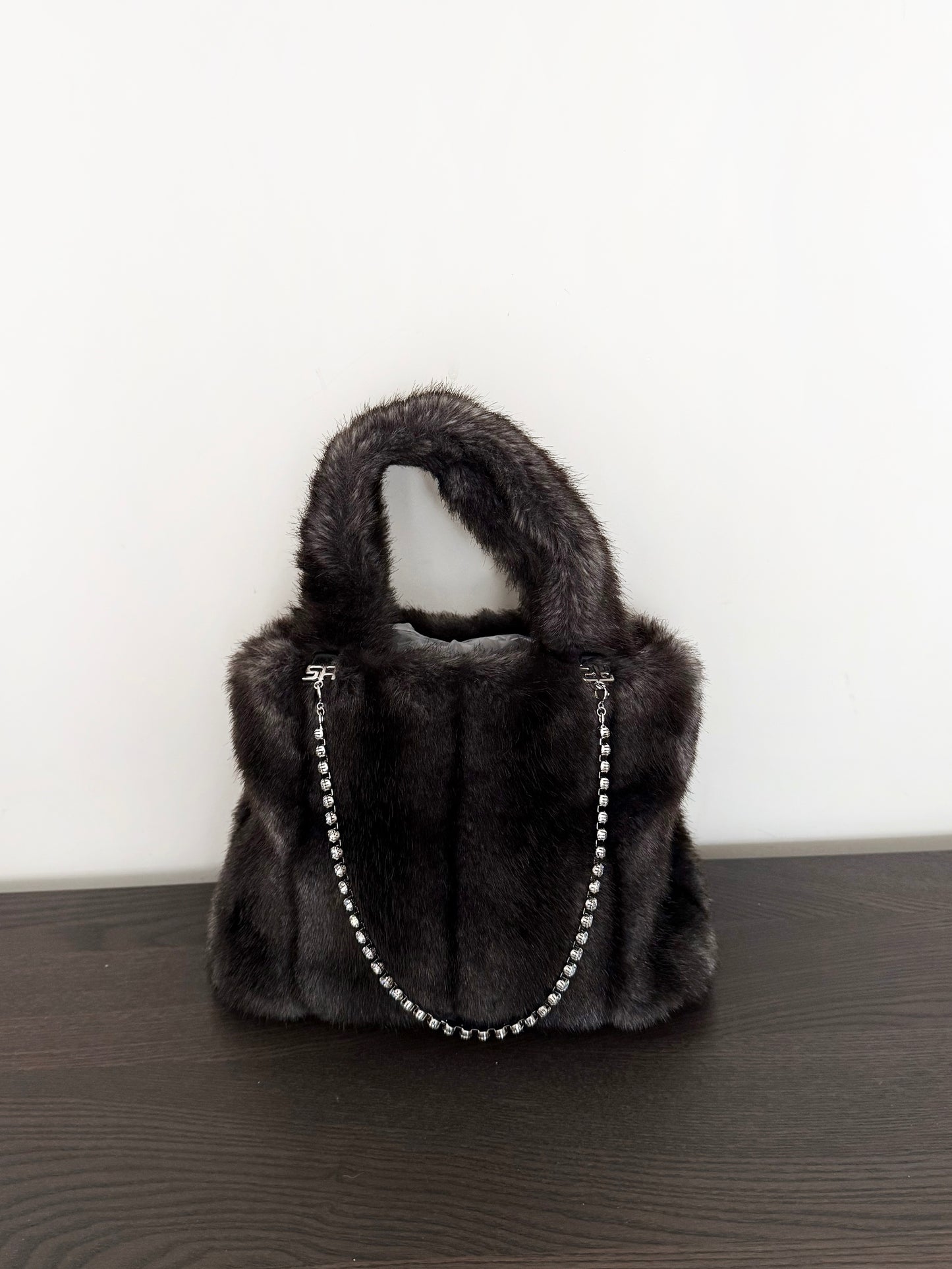 03. Sonia Rykiel faux fur tote bag