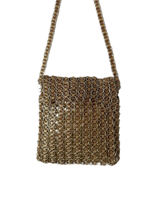 Walborg gold chainmail bag