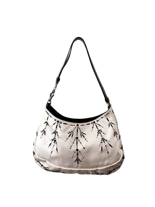 03. Prada SS2000 ivory satin embellished bag