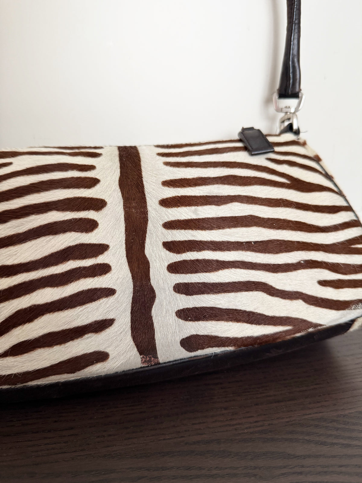 03. Prada zebra pony hair shoulder bag