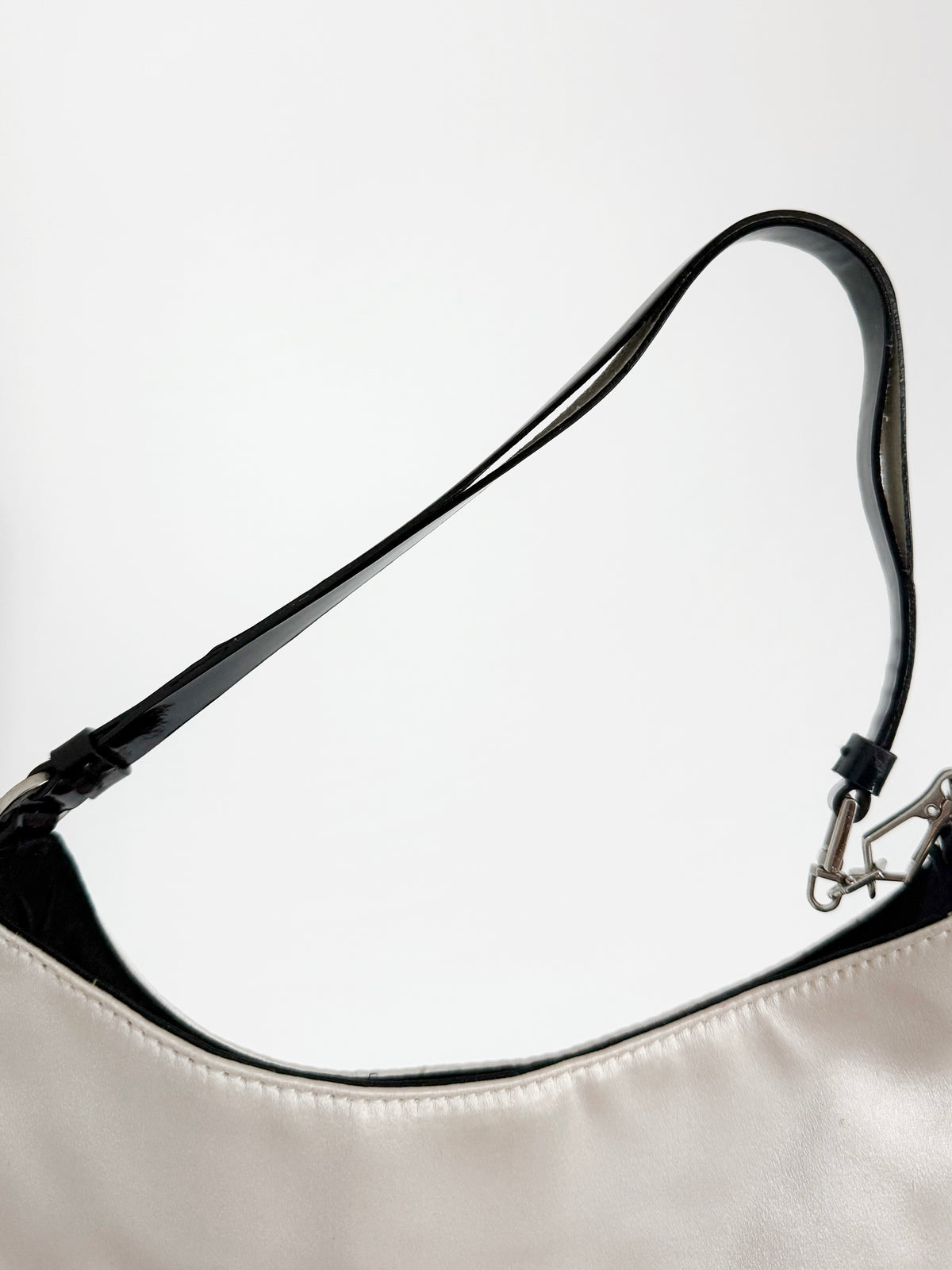 03. Prada SS2000 ivory satin embellished bag