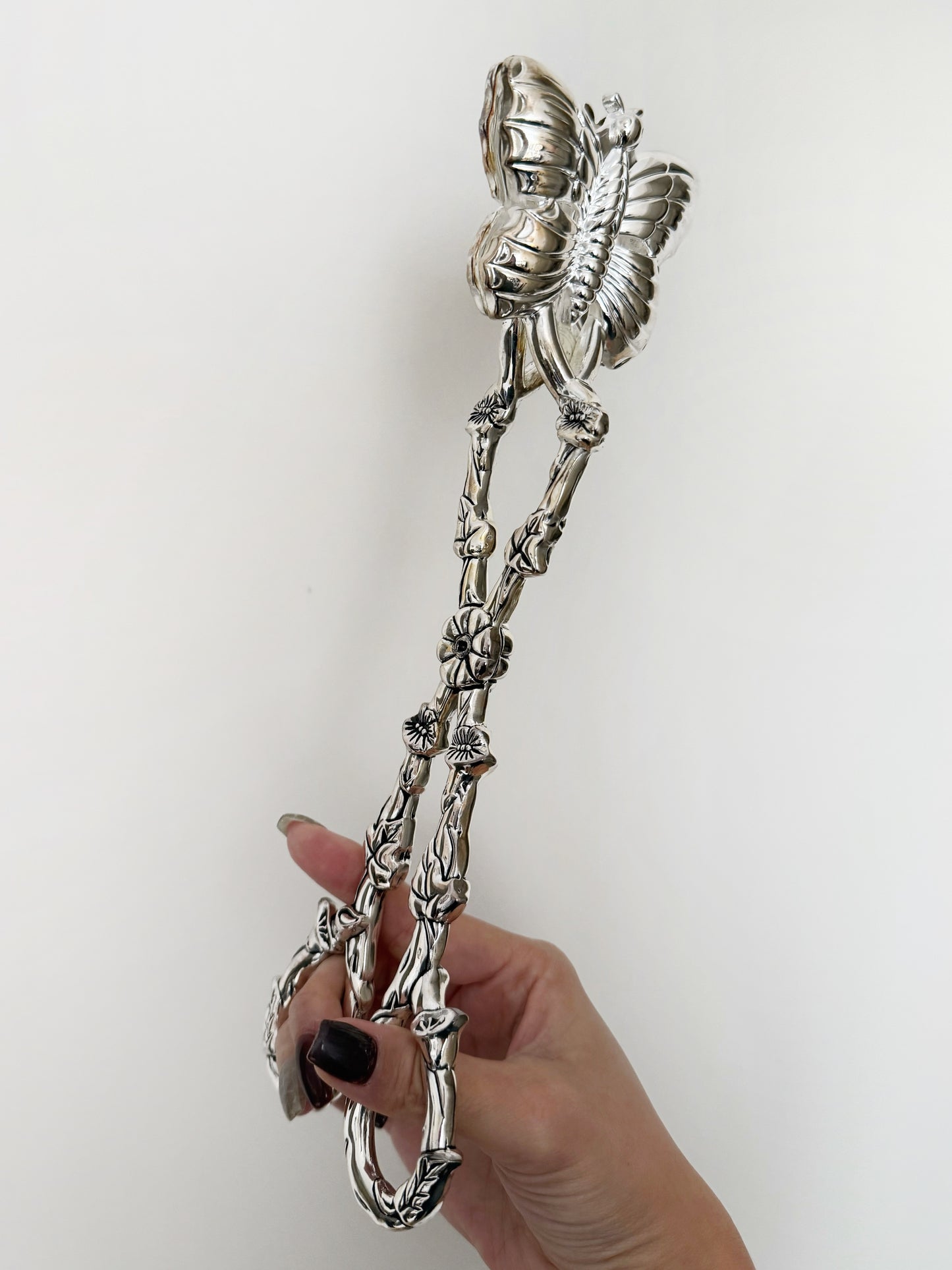 Godinger butterfly salad tongs