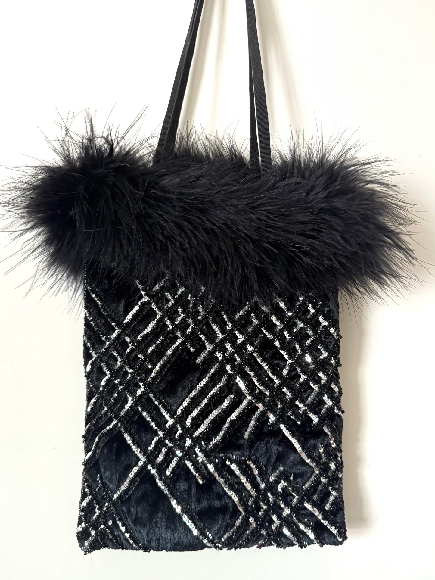 03. Jamin Puech fur trim embellished velvet bag