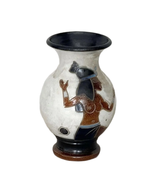 Roger Guerin handpainted pottery vase