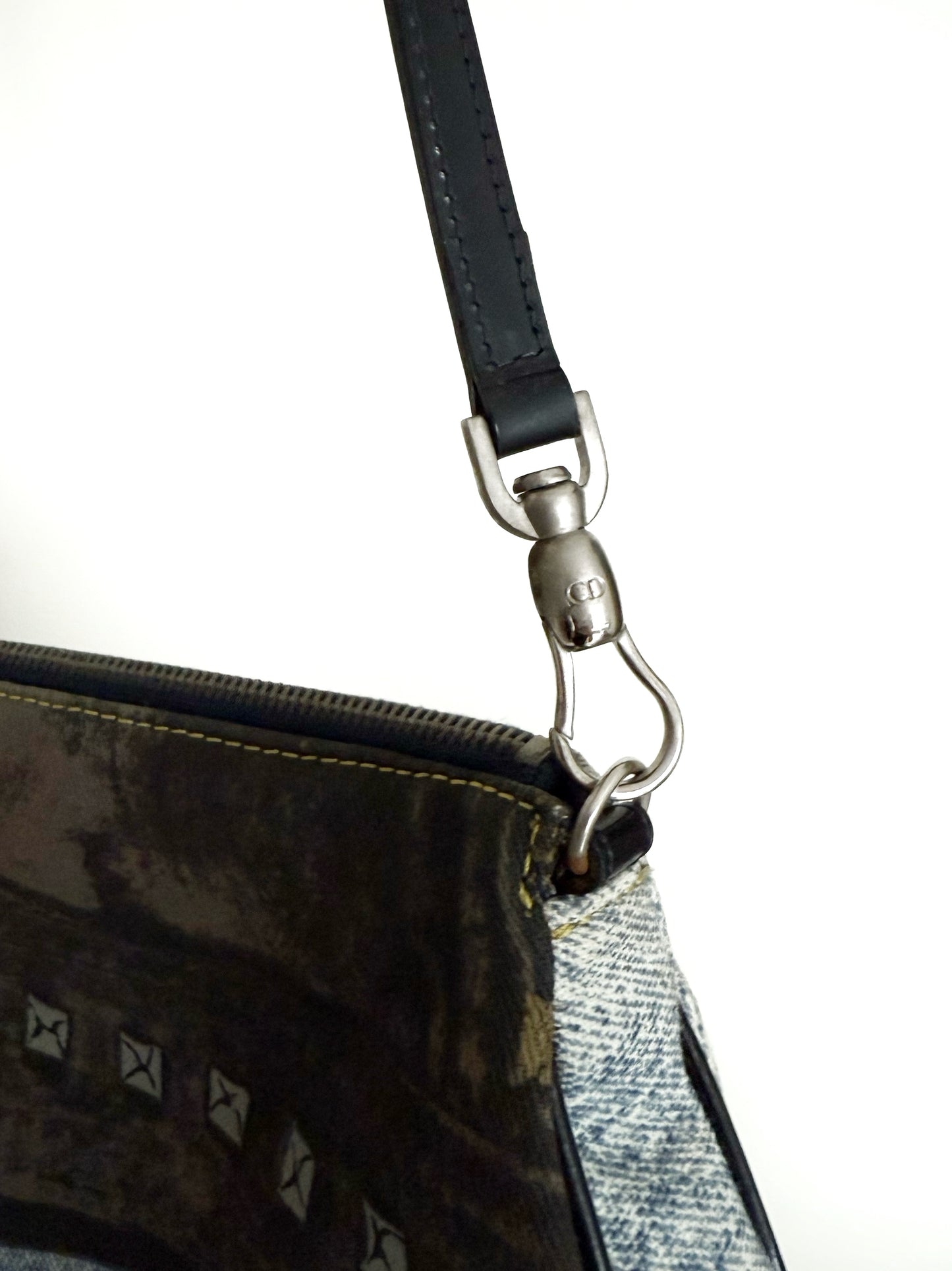 Dior denim Speedway mini saddle bag