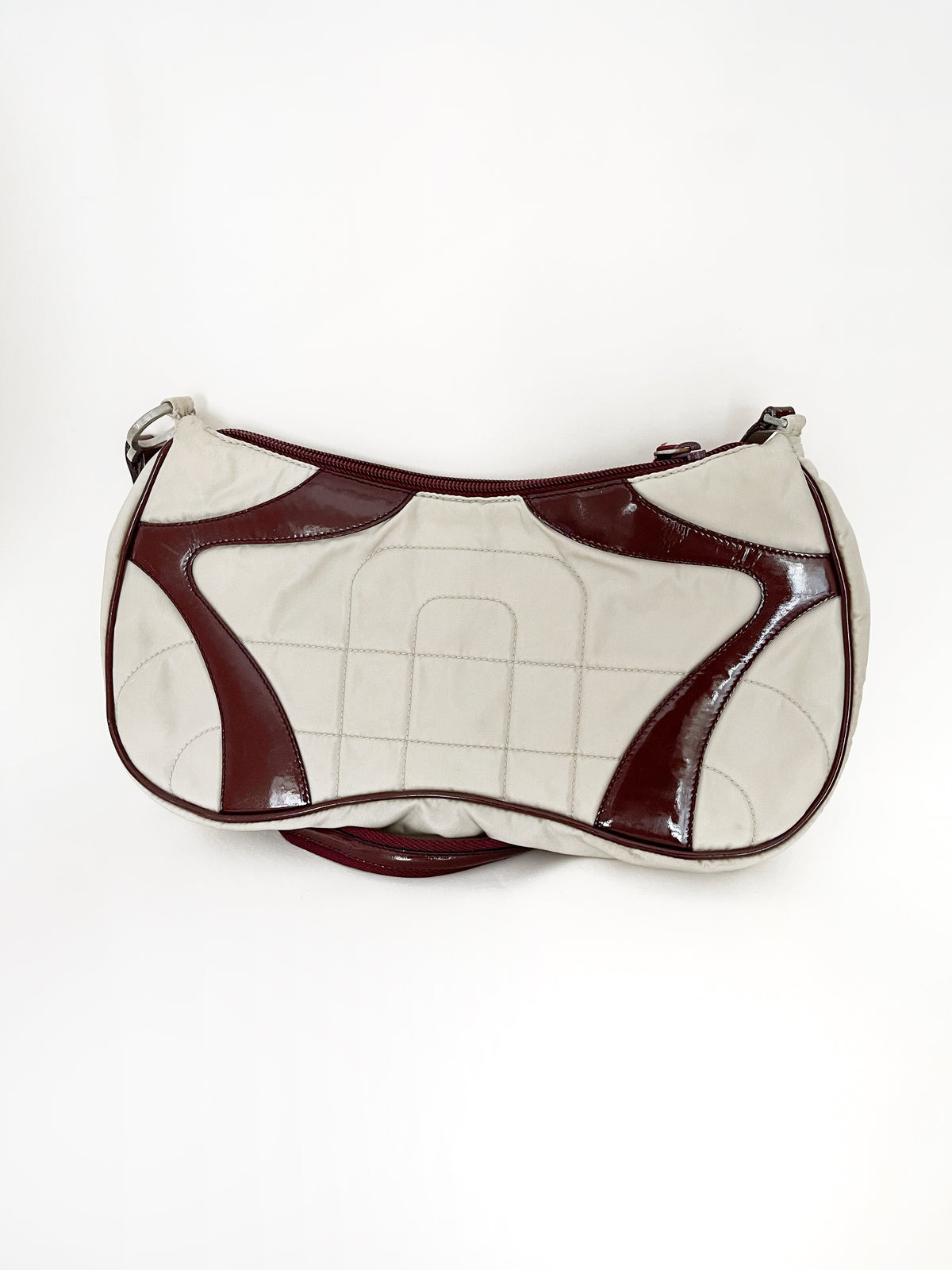 03. Prada 2000 leather and quilted nylon shoulder bag