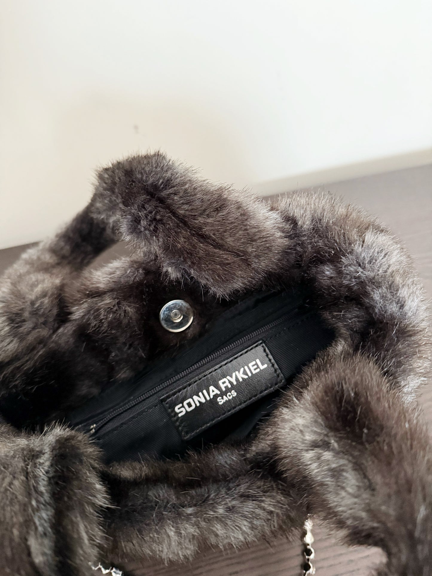 03. Sonia Rykiel faux fur tote bag