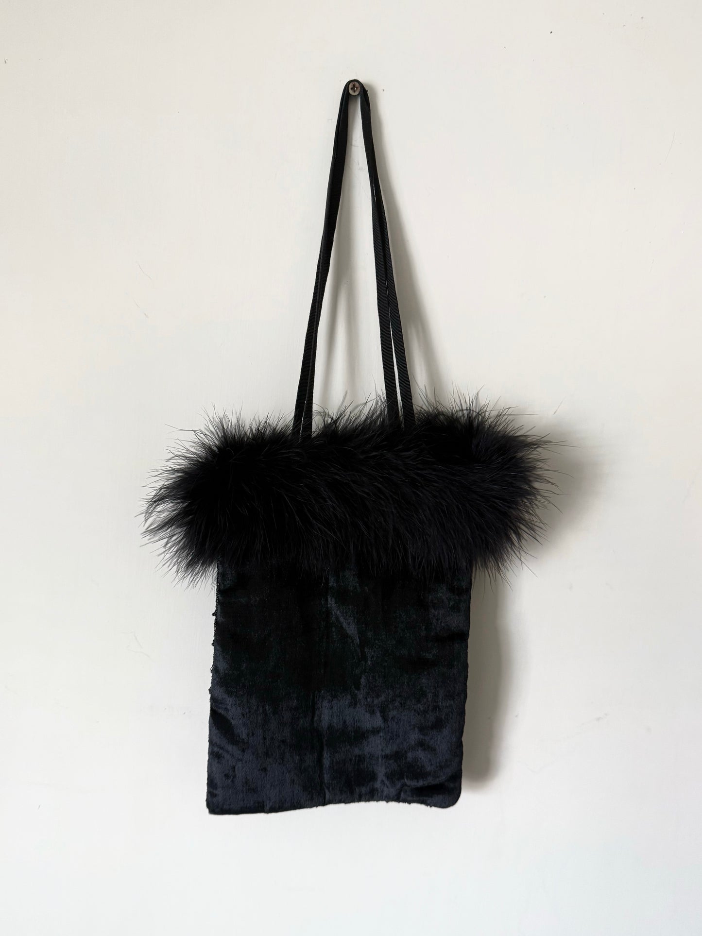 03. Jamin Puech fur trim embellished velvet bag