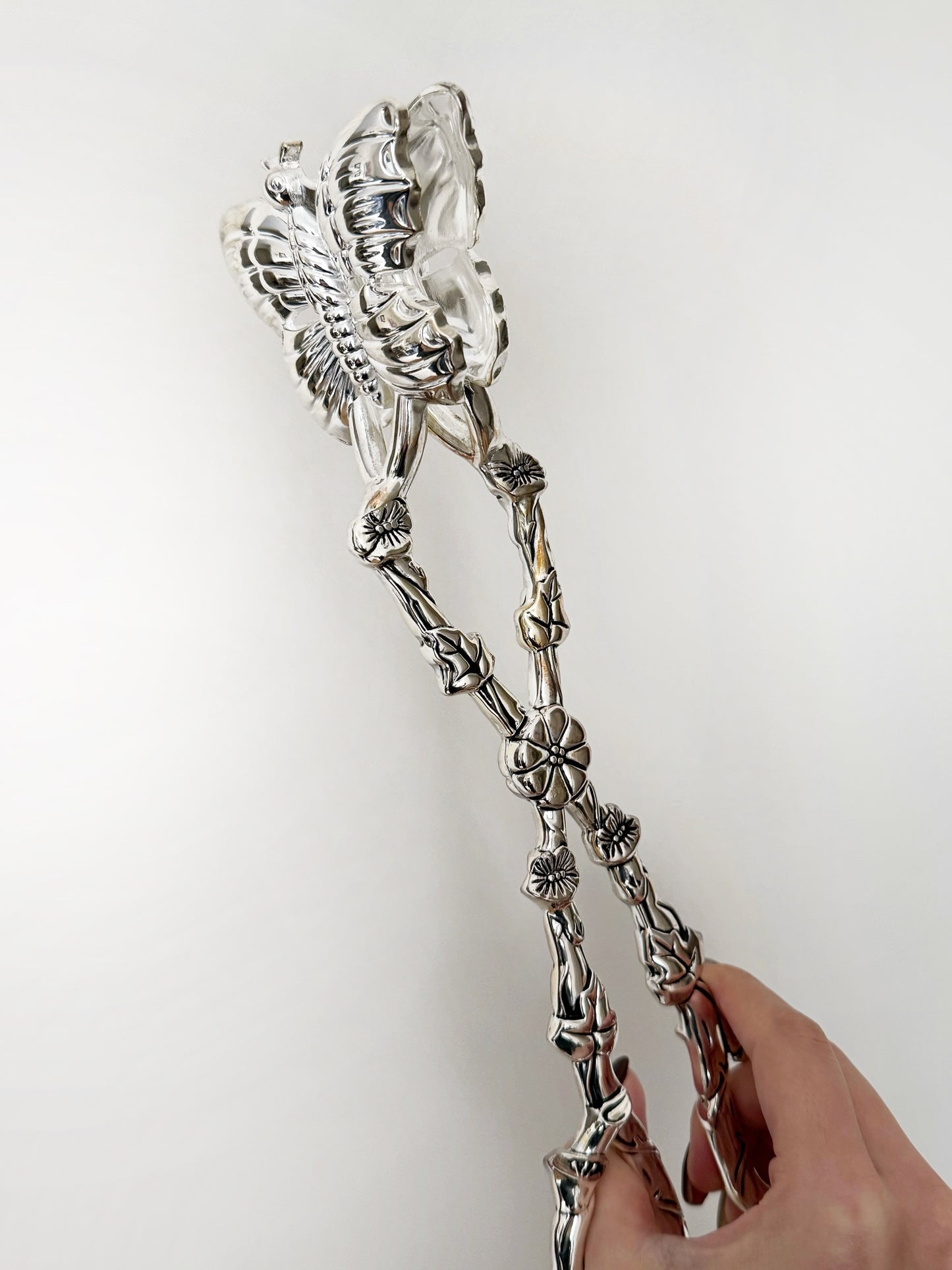 Godinger butterfly salad tongs