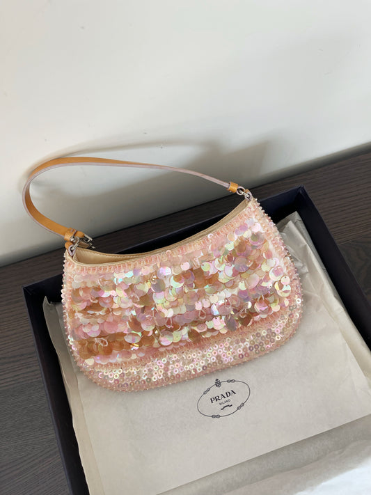 Prada pink sequin bag