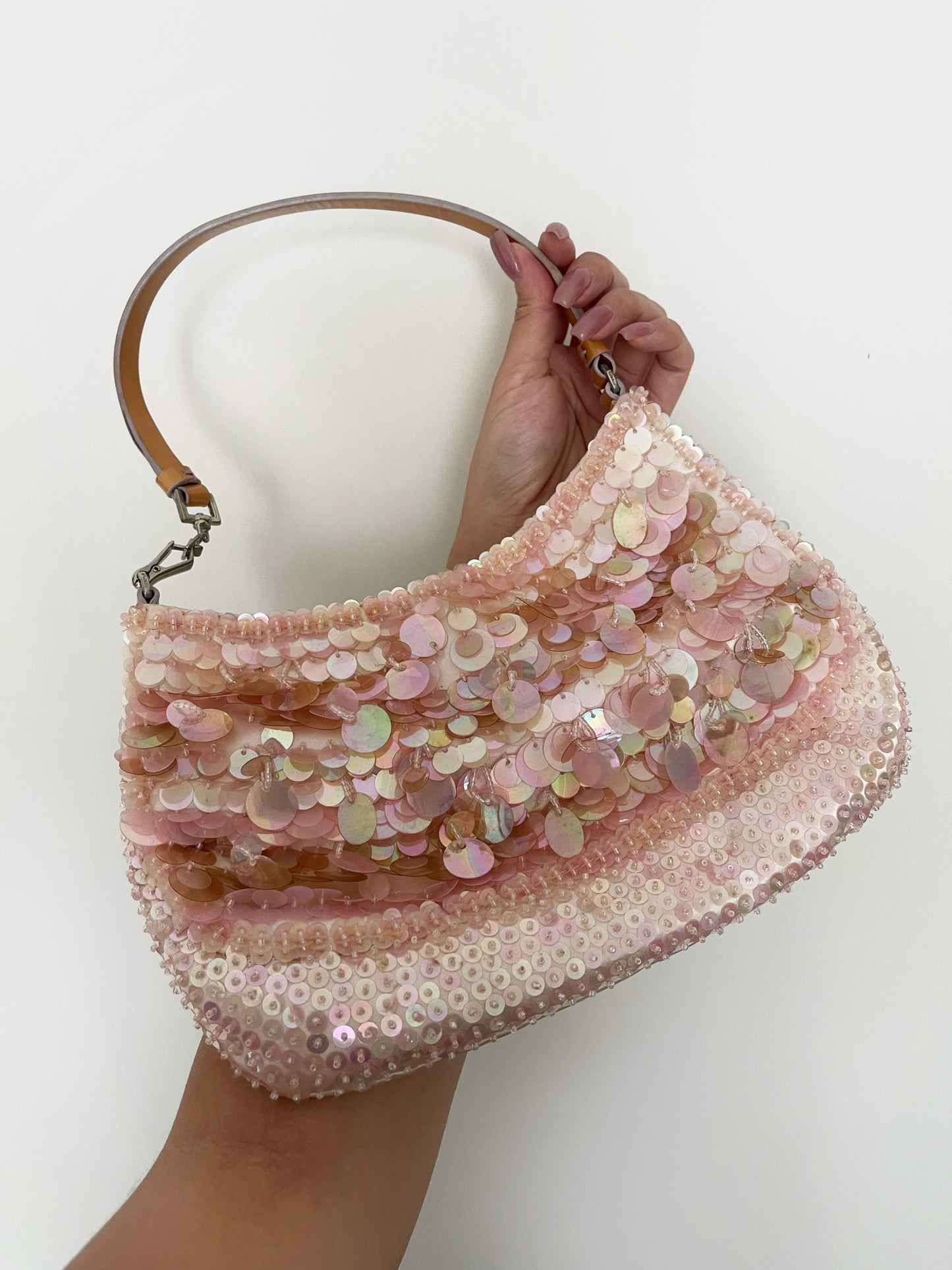 Prada pink sequin bag