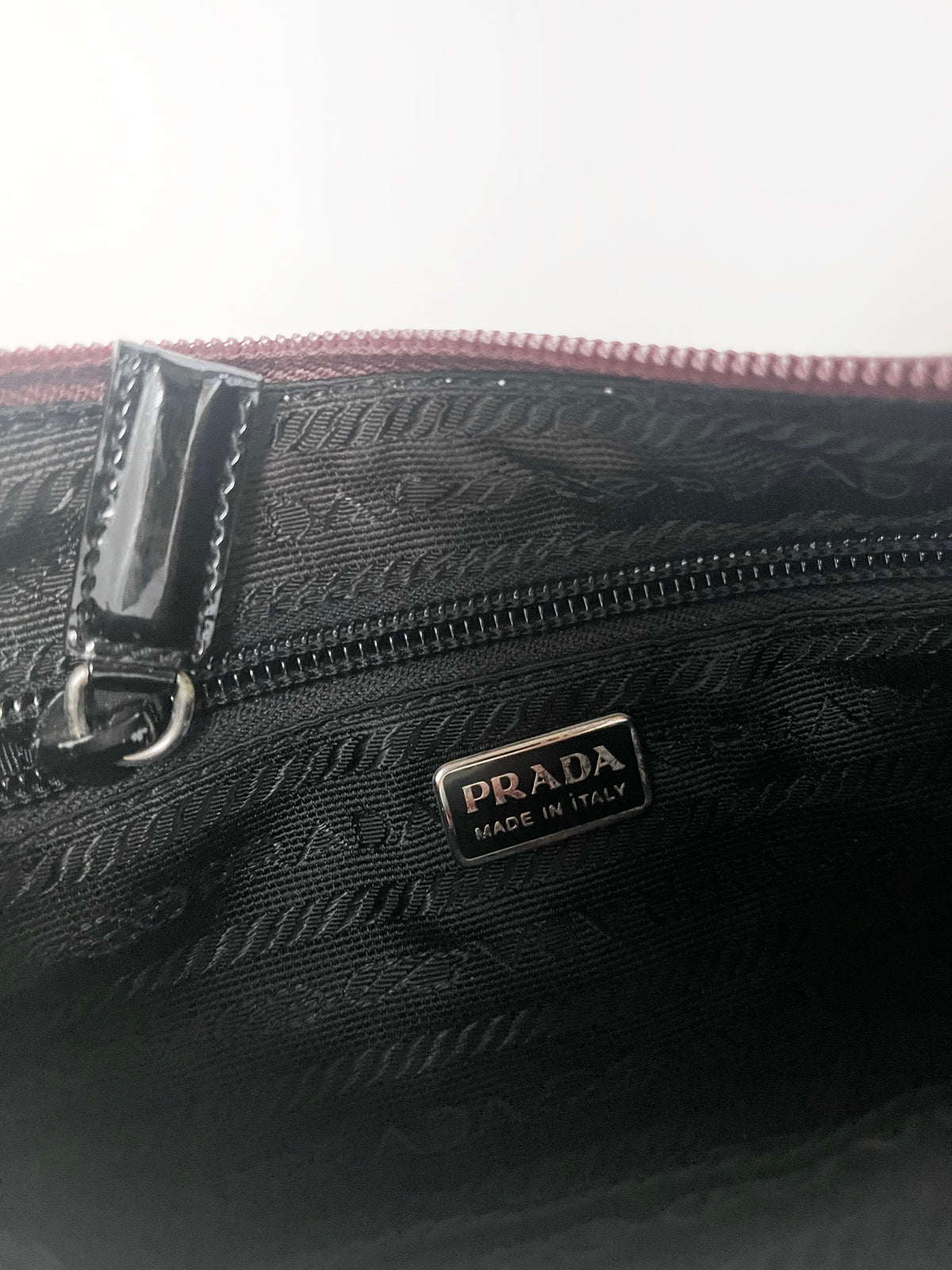 03. Prada 2000 leather and quilted nylon shoulder bag