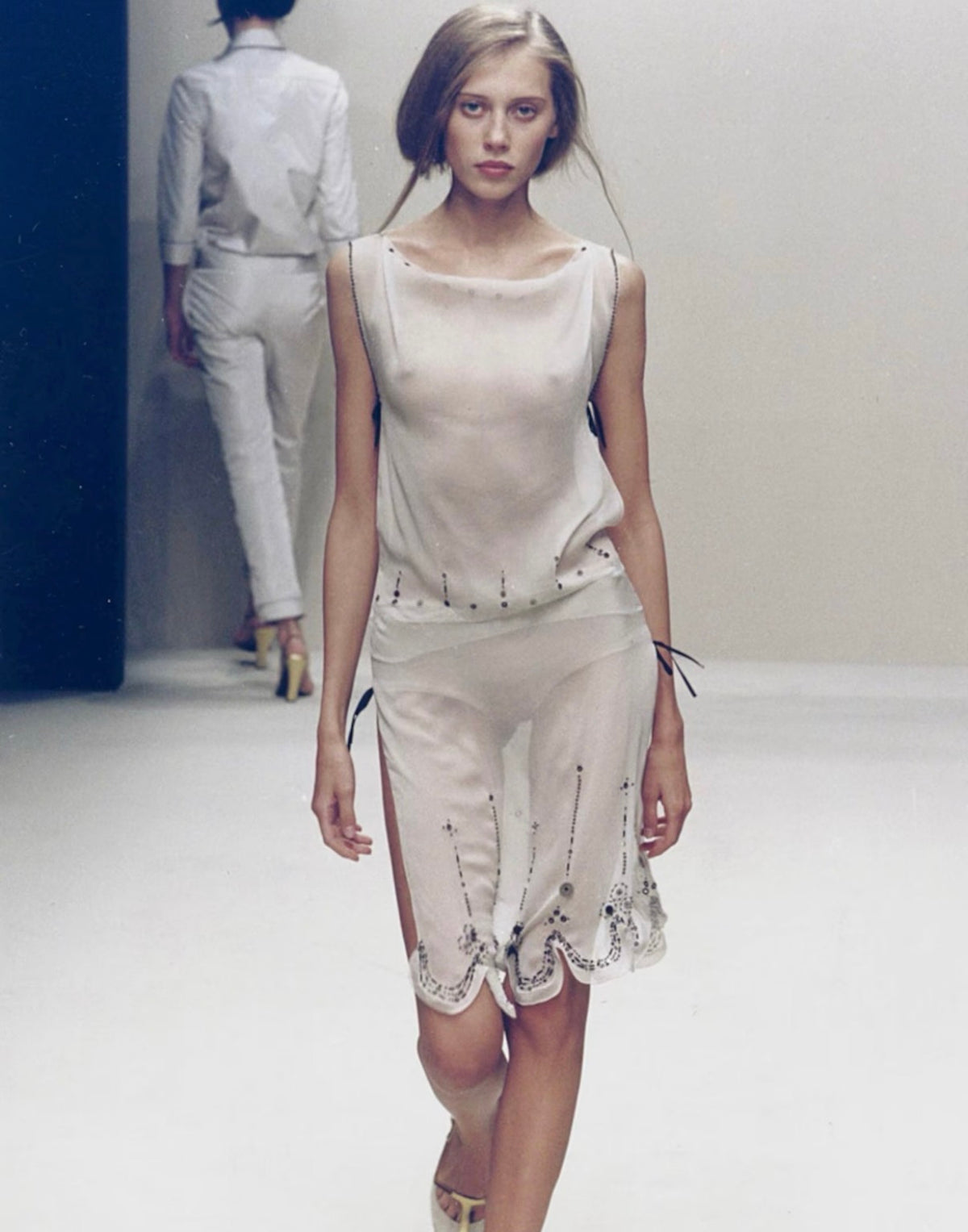 03. Prada SS2000 ivory satin embellished bag
