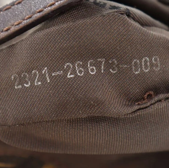 Fendi mini croissant bag in zucca monogram pattern