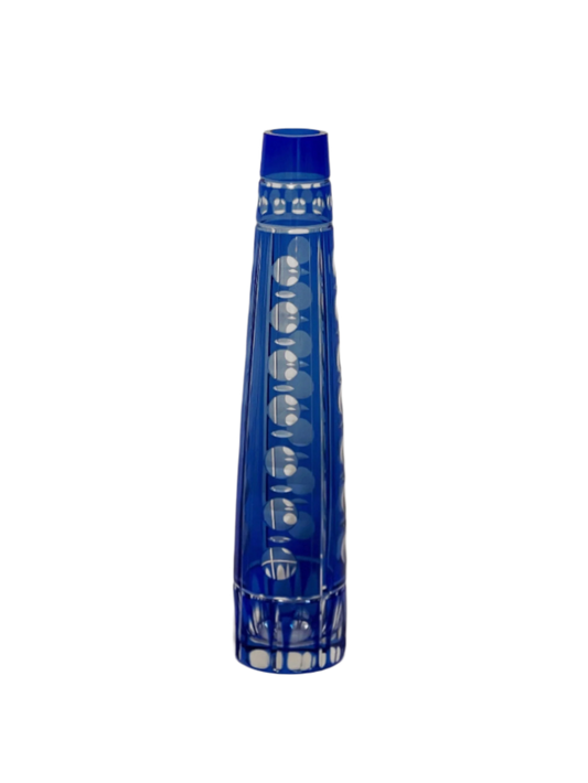 Johann Oretel & co cobalt crystal glass vase